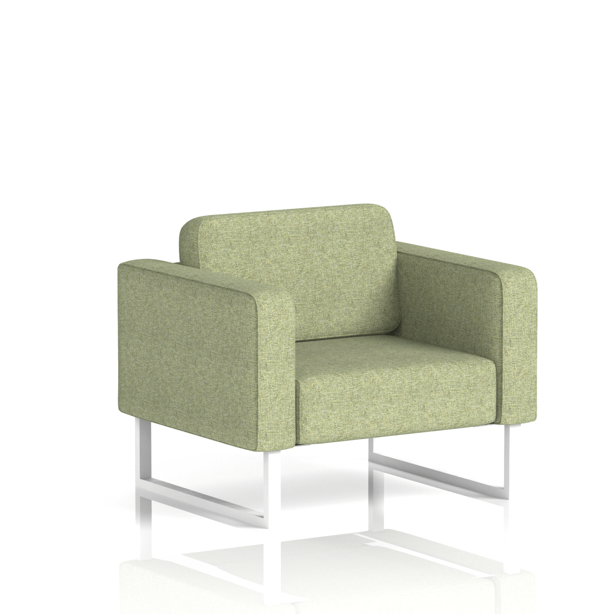 Brixworth Armchair Burnish Band 1 - Rivet WhiteThat’s My Office Furniture, 360 Degree View storage, desk, chair