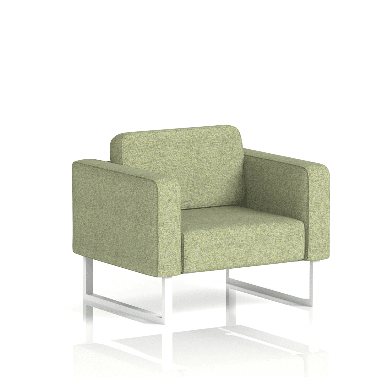 Brixworth Armchair Burnish Band 1 - Rivet WhiteThat’s My Office Furniture, 360 Degree View storage, desk, chair