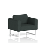 Brixworth Armchair Charcoal Band 1 - Rivet WhiteThat’s My Office Furniture, 360 Degree View storage, desk, chair