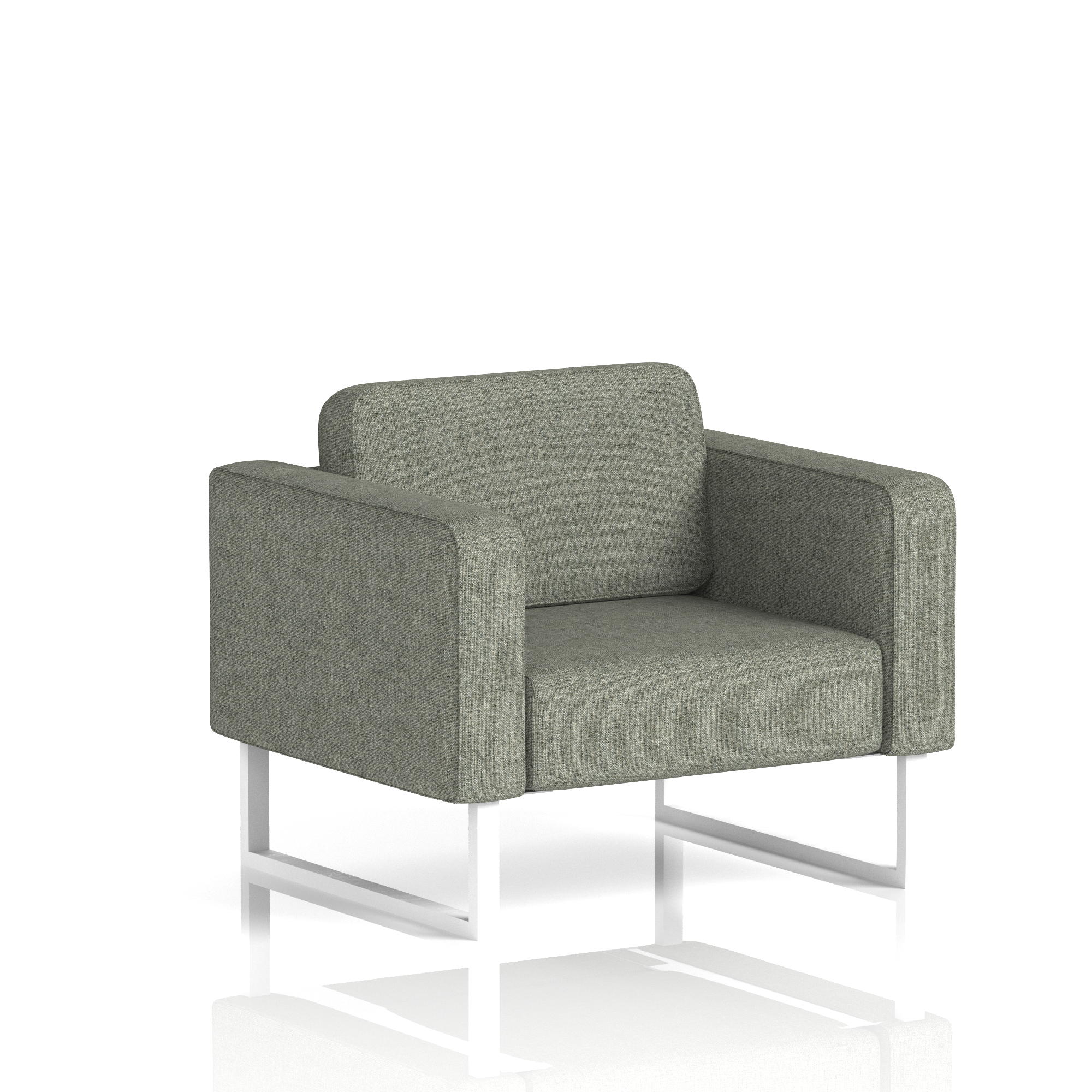 Brixworth Armchair Vitreous Band 1 - Rivet WhiteThat’s My Office Furniture, 360 Degree View storage, desk, chair