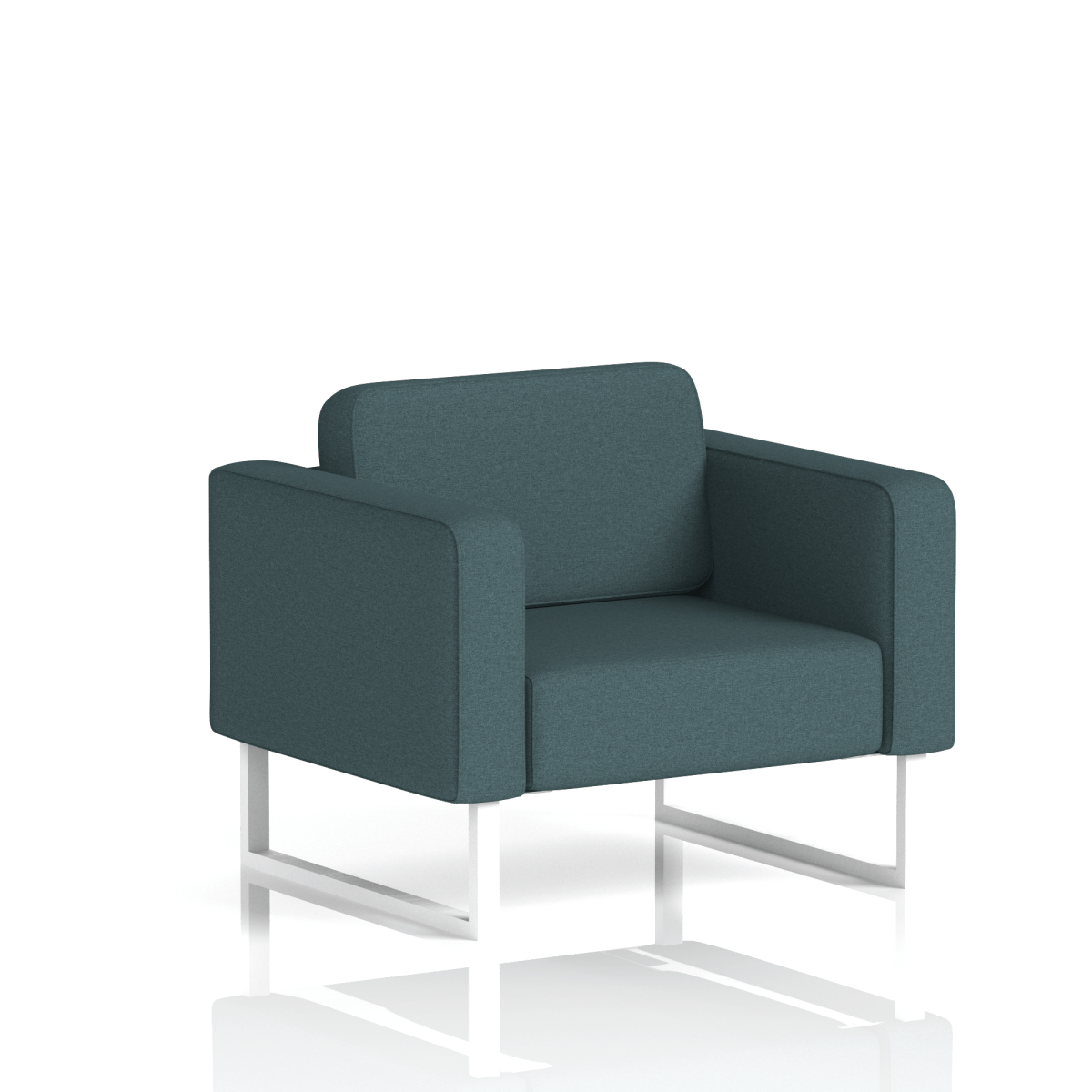 Brixworth Armchair Polygon Band 2 - X2 WhiteThat’s My Office Furniture, 360 Degree View storage, desk, chair