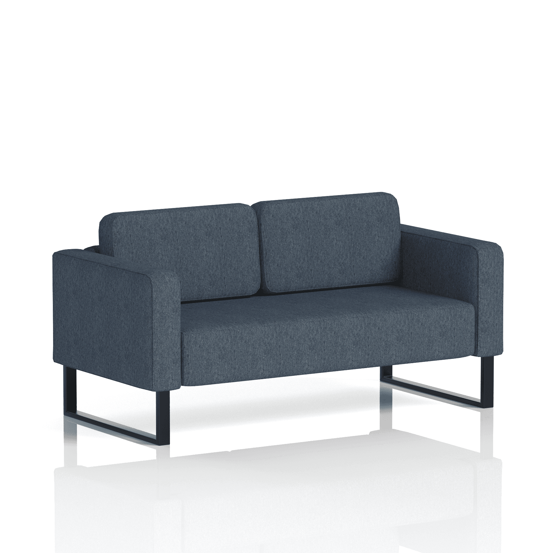 Brixworth Sofa 2 Seater Olive Band 1 - Rivet BlackThat’s My Office Furniture, 360 Degree View storage, desk, chair