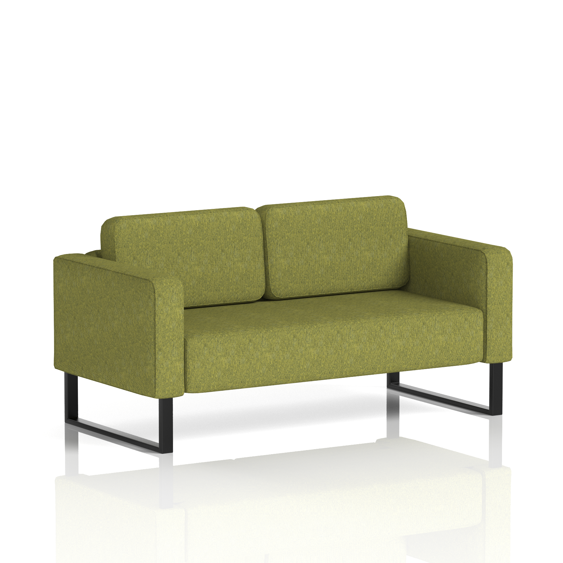 Brixworth Sofa 2 Seater Prime Band 1 - Rivet BlackThat’s My Office Furniture, 360 Degree View storage, desk, chair