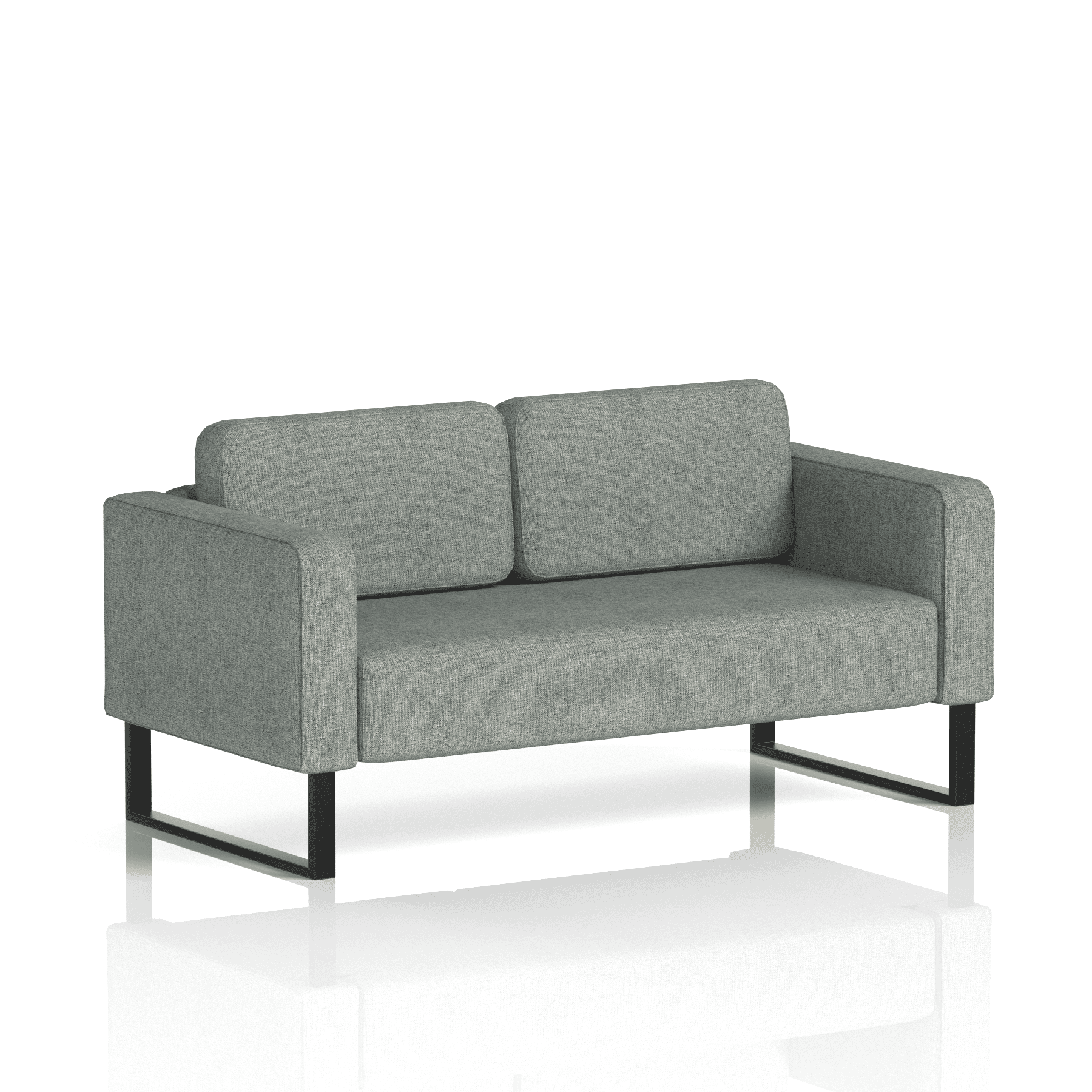 Brixworth Sofa 2 Seater Vitreous Band 1 - Rivet Black