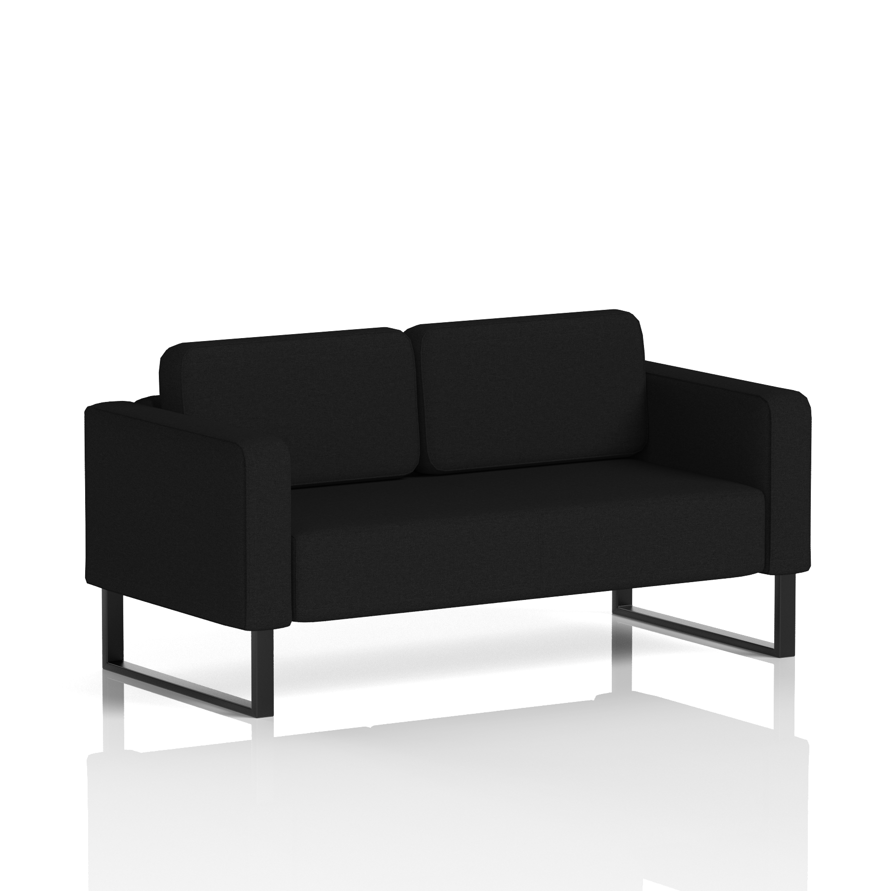 Brixworth Sofa 2 Seater Number Band 2 - X2 BlackThat’s My Office Furniture, 360 Degree View storage, desk, chair