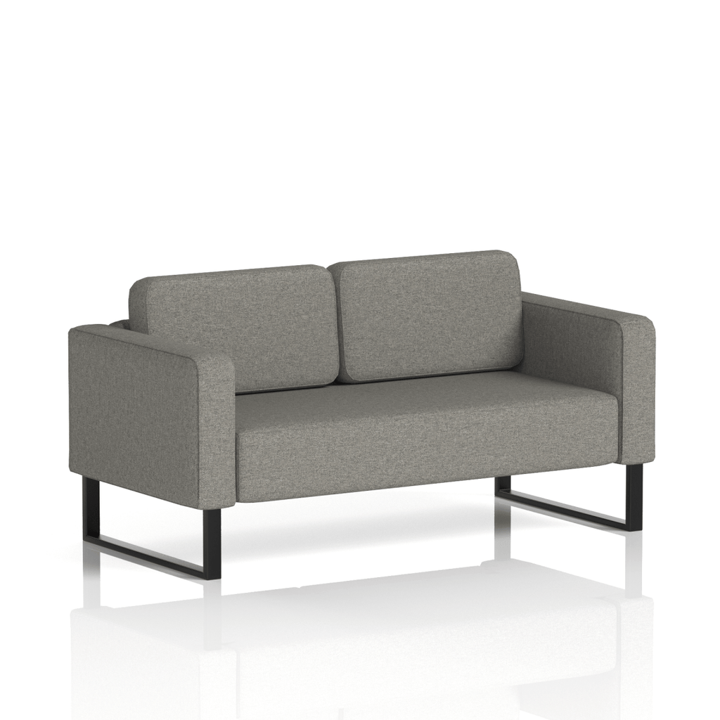Brixworth Sofa 2 Seater Polygon Band 2 - X2 BlackThat’s My Office Furniture, 360 Degree View storage, desk, chair