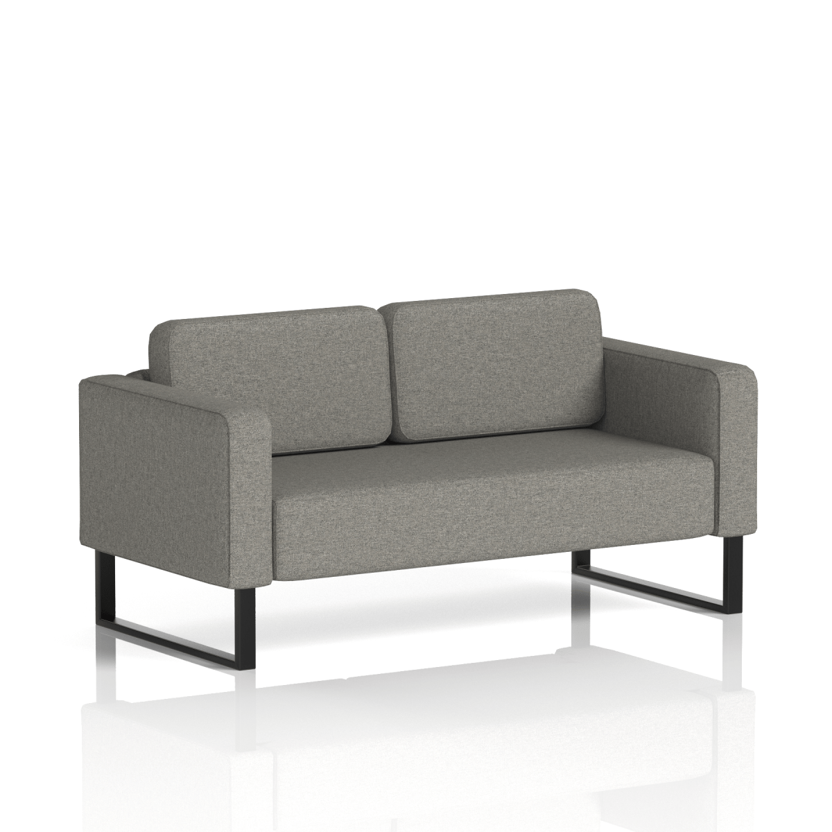 Brixworth Sofa 2 Seater Polygon Band 2 - X2 BlackThat’s My Office Furniture, 360 Degree View storage, desk, chair
