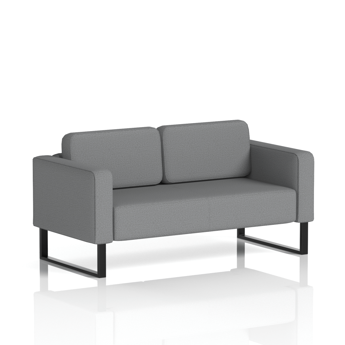 Brixworth Sofa 2 Seater Wed Band 4 - Synergy BlackThat’s My Office Furniture, 360 Degree View storage, desk, chair