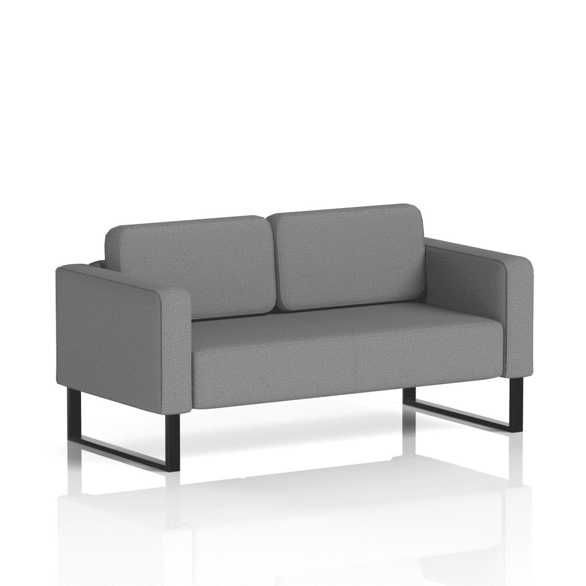 Brixworth Sofa 2 Seater Wed Band 4 - Synergy BlackThat’s My Office Furniture, 360 Degree View storage, desk, chair