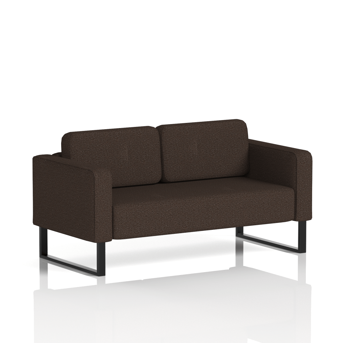 Brixworth Sofa 2 Seater Handa Band 5 - Sumi BlackThat’s My Office Furniture, 360 Degree View storage, desk, chair