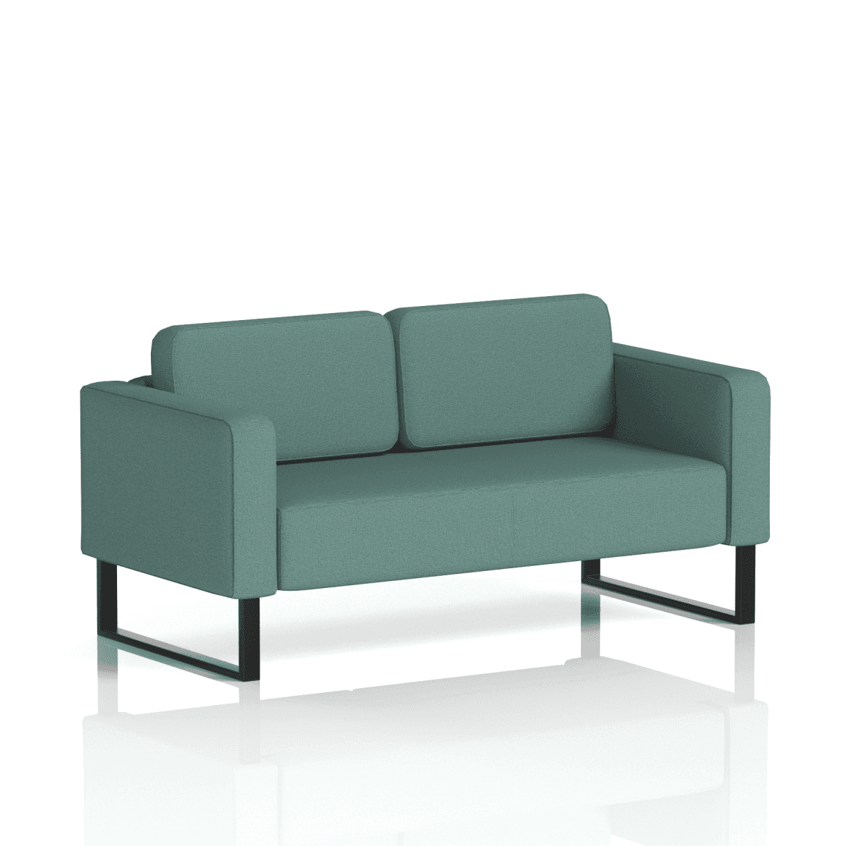 Brixworth Sofa 2 Seater Kobe Band 5 - Sumi BlackThat’s My Office Furniture, 360 Degree View storage, desk, chair