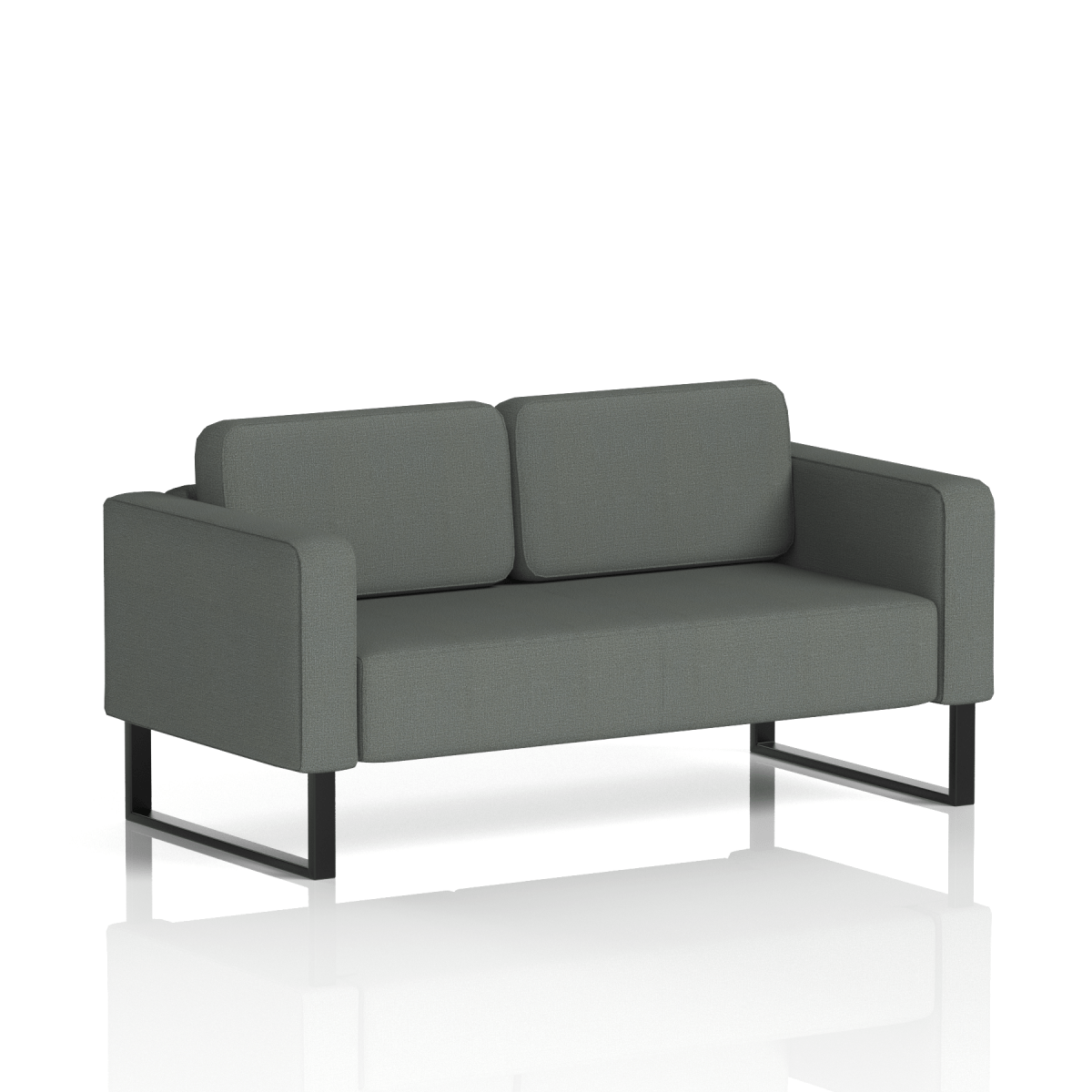 Brixworth Sofa 2 Seater Osaka Band 5 - Sumi BlackThat’s My Office Furniture, 360 Degree View storage, desk, chair