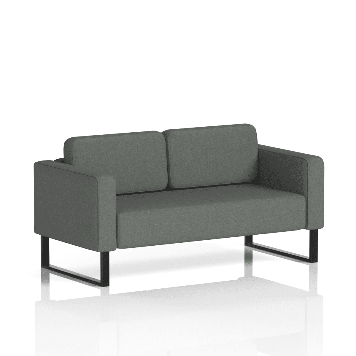 Brixworth Sofa 2 Seater Osaka Band 5 - Sumi BlackThat’s My Office Furniture, 360 Degree View storage, desk, chair