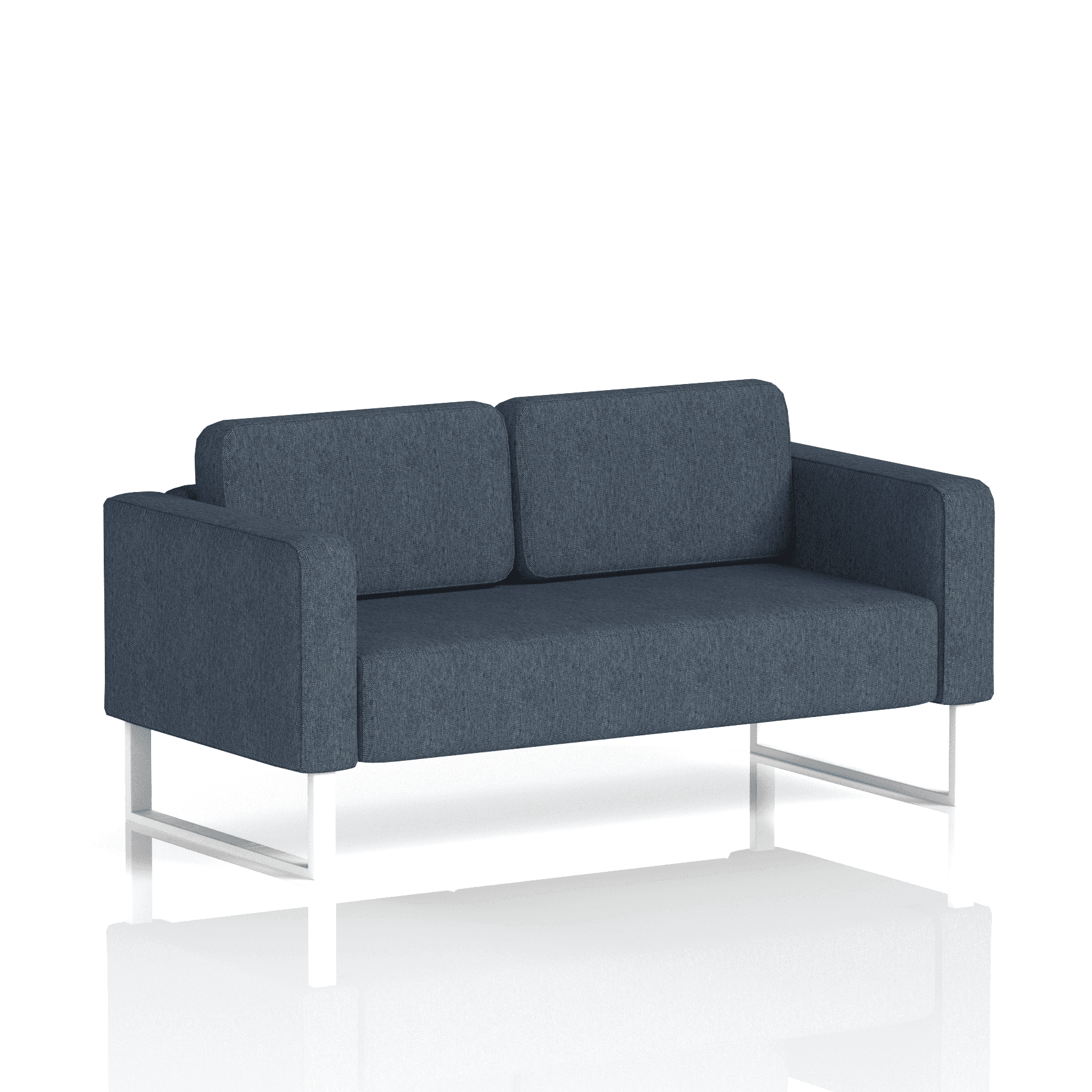 Brixworth Sofa 2 Seater Olive Band 1 - Rivet WhiteThat’s My Office Furniture, 360 Degree View storage, desk, chair