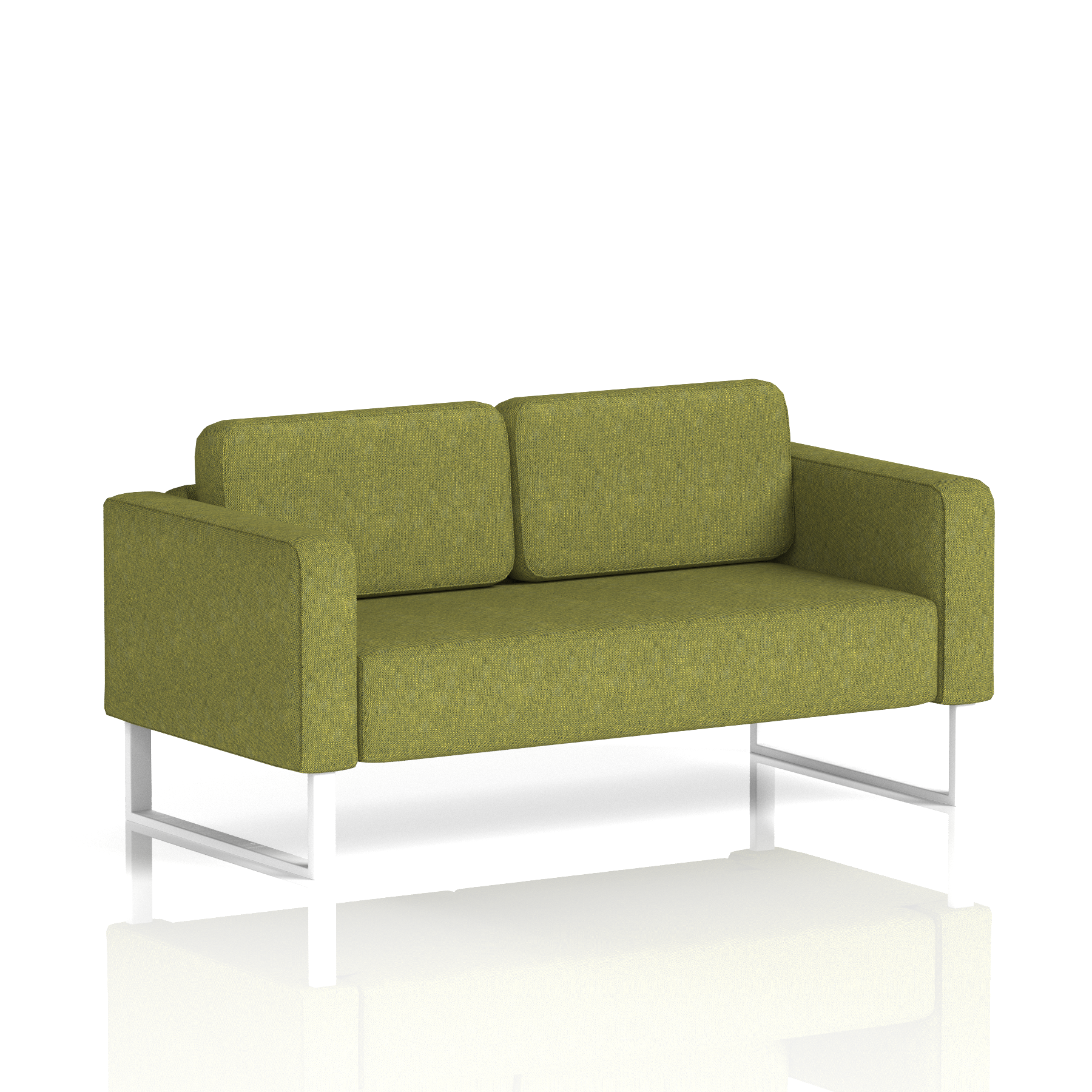 Brixworth Sofa 2 Seater Prime Band 1 - Rivet WhiteThat’s My Office Furniture, 360 Degree View storage, desk, chair