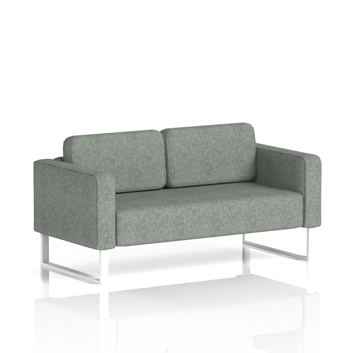 Brixworth Sofa 2 Seater Charcoal Band 1 - Rivet Black