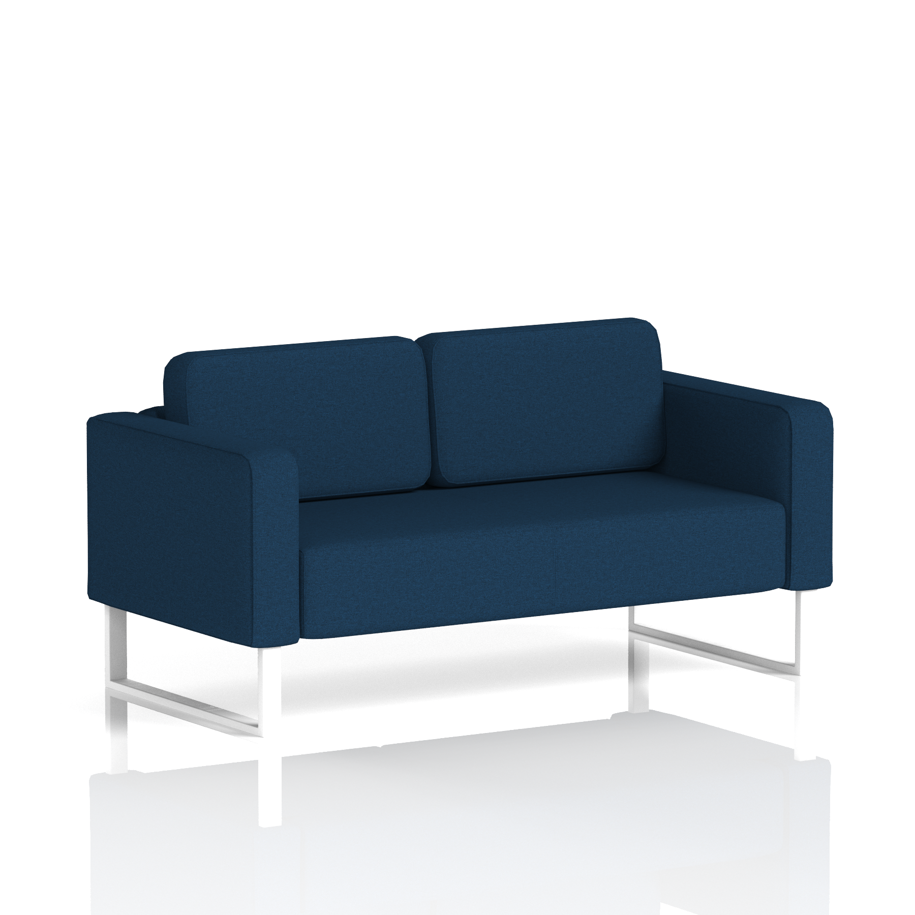 Brixworth Sofa 2 Seater Calculus Band 2 - X2 WhiteThat’s My Office Furniture, 360 Degree View storage, desk, chair