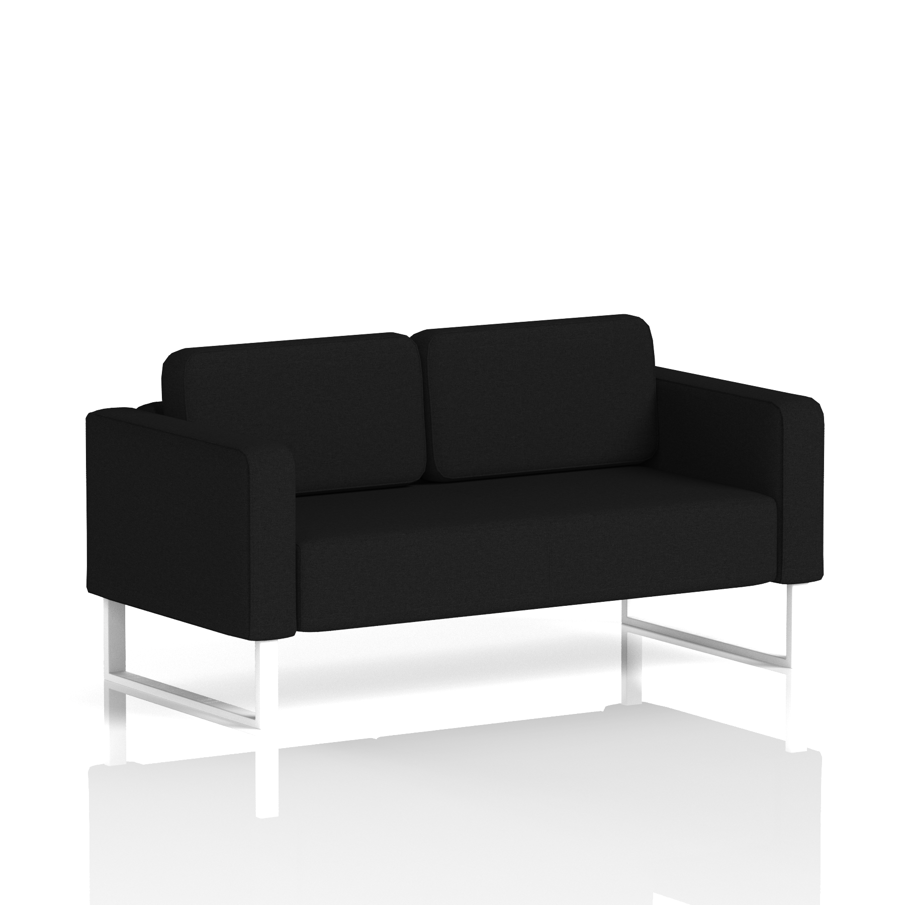 Brixworth Sofa 2 Seater Diameter Band 2 - X2 WhiteThat’s My Office Furniture, 360 Degree View storage, desk, chair