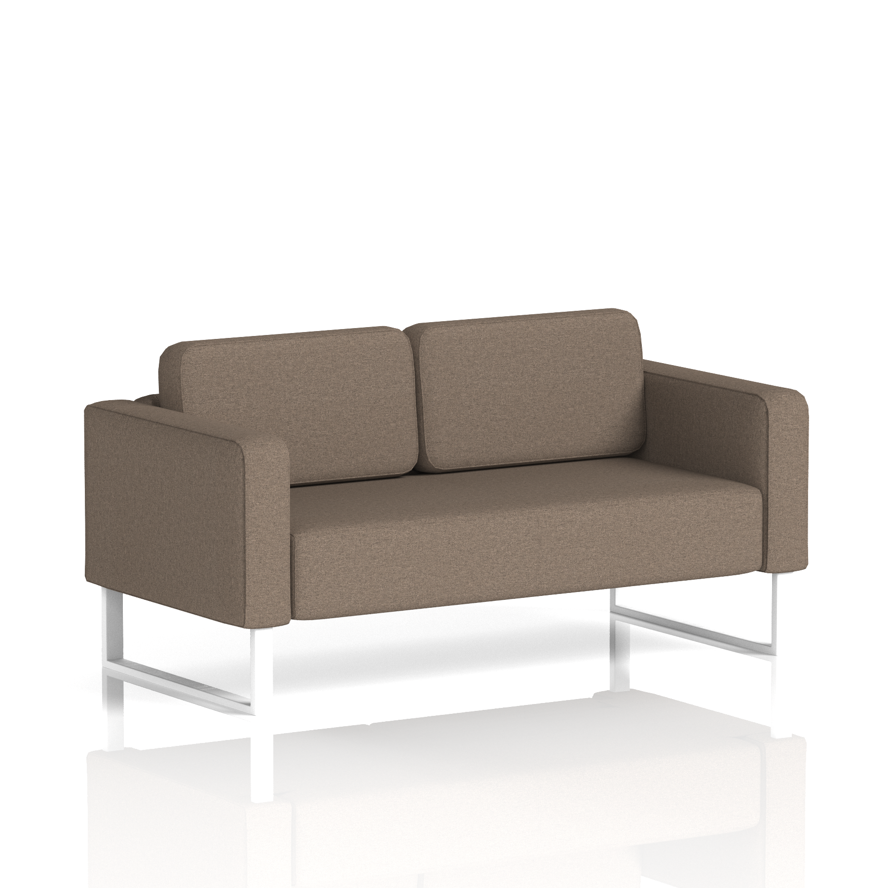 Brixworth Sofa 2 Seater Theory Band 2 - X2 WhiteThat’s My Office Furniture, 360 Degree View storage, desk, chair