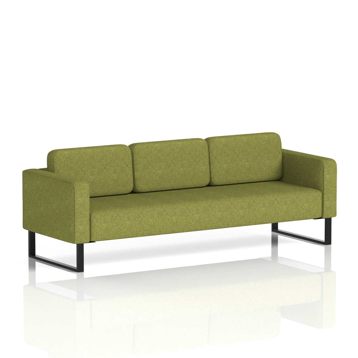 Brixworth Sofa 3 Seater Prime Band 1 - Rivet BlackThat’s My Office Furniture, 360 Degree View storage, desk, chair