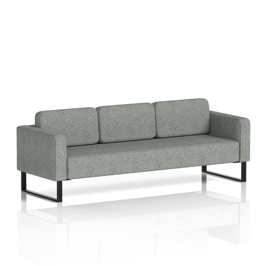 Brixworth Sofa 3 Seater Vitreous Band 1 - Rivet Black