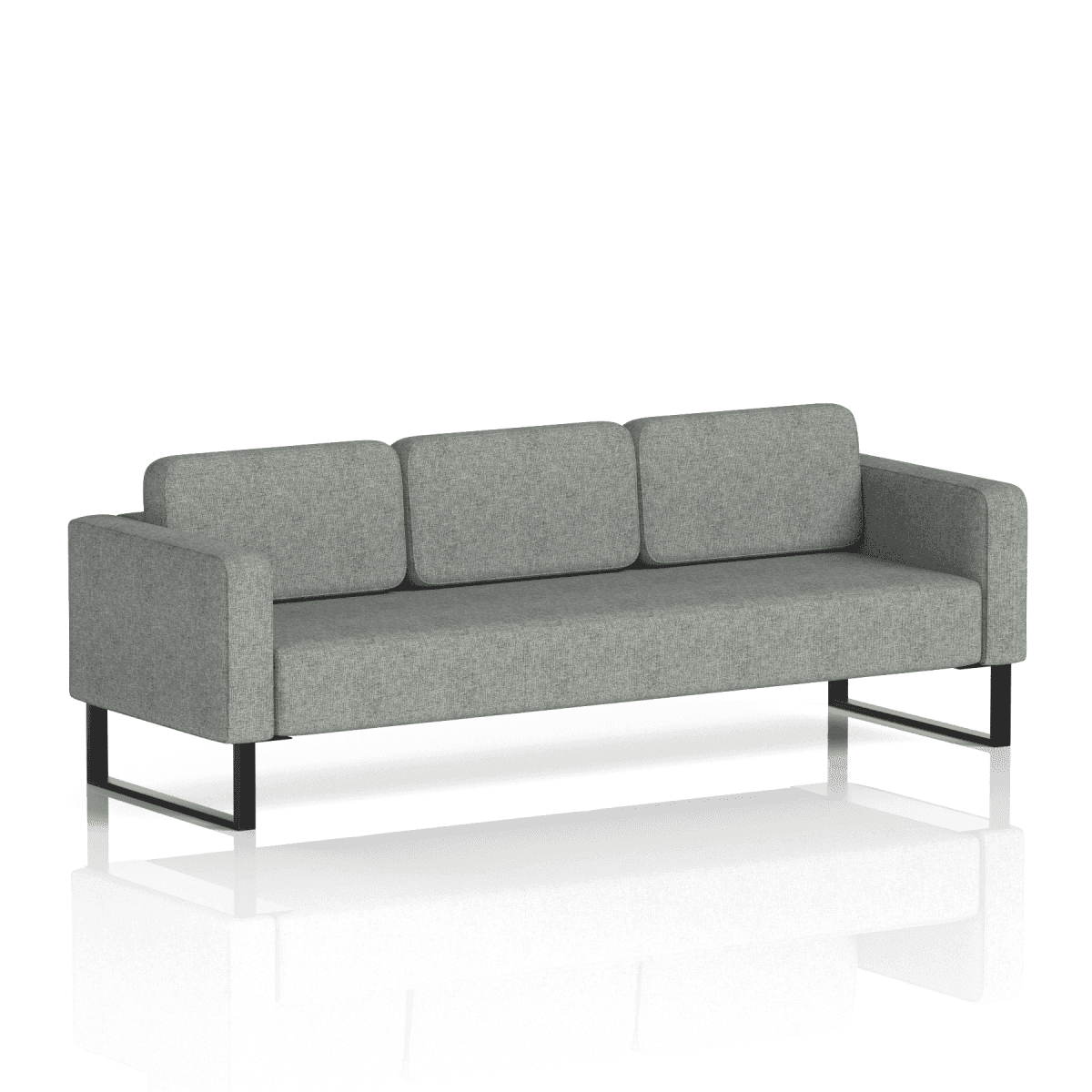 Brixworth Sofa 3 Seater Vitreous Band 1 - Rivet Black
