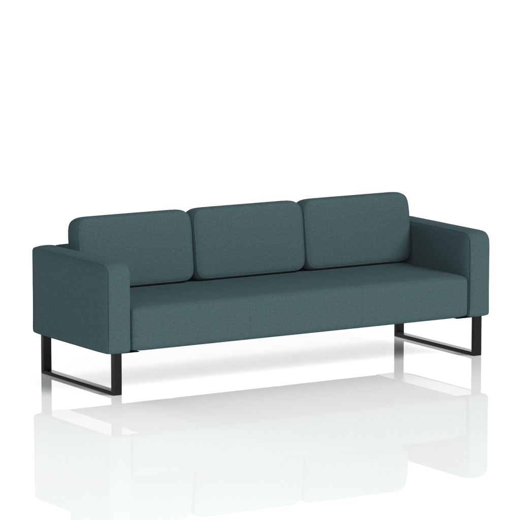 Brixworth Sofa 3 Seater Theory Band 2 - X2 BlackThat’s My Office Furniture, 360 Degree View storage, desk, chair