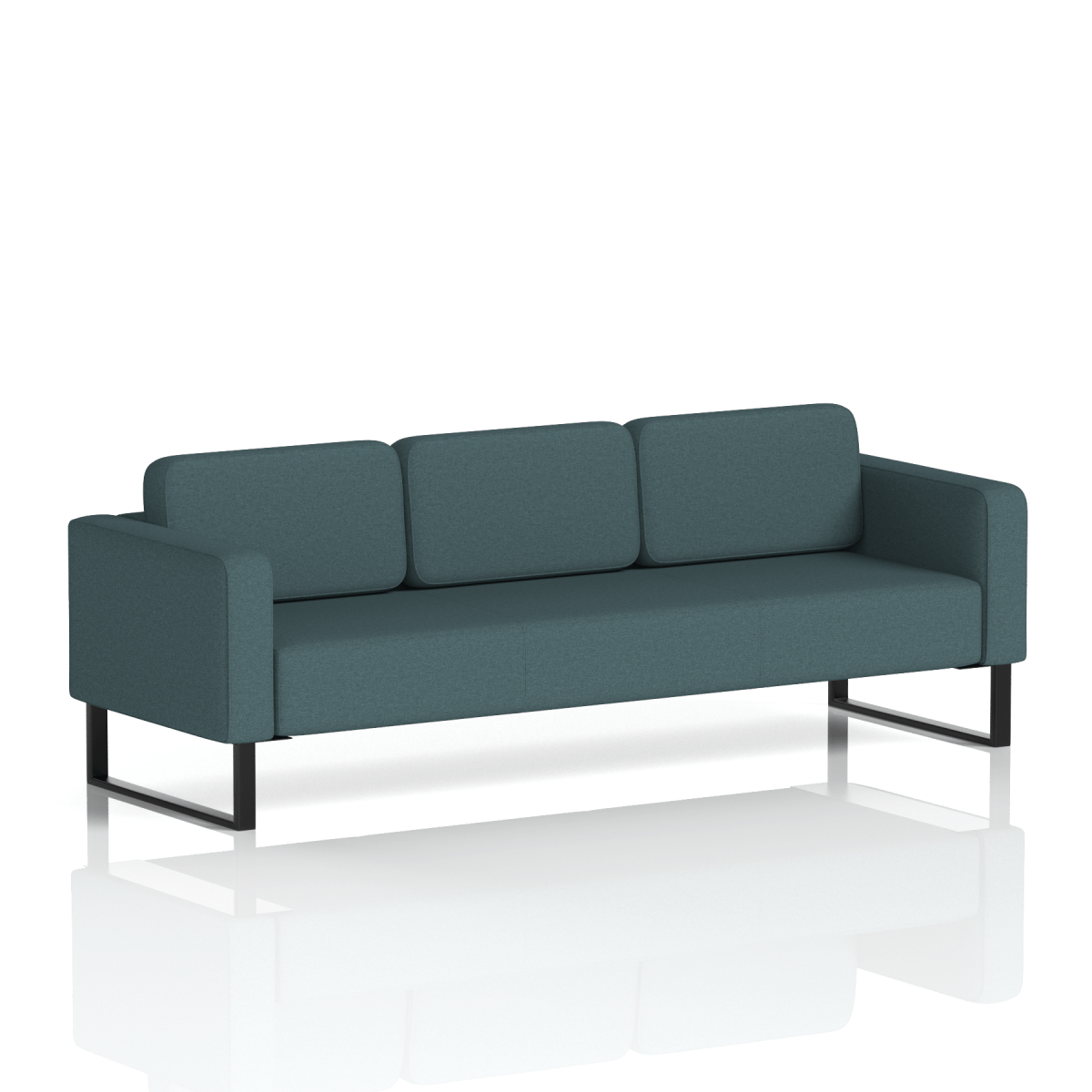 Brixworth Sofa 3 Seater Theory Band 2 - X2 BlackThat’s My Office Furniture, 360 Degree View storage, desk, chair