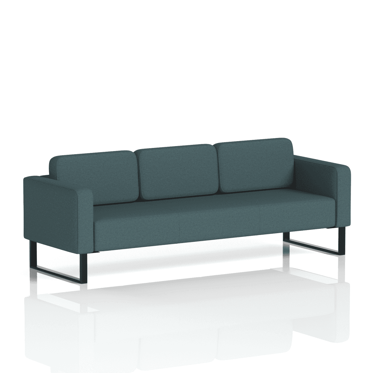 Brixworth Sofa 3 Seater Theory Band 2 - X2 BlackThat’s My Office Furniture, 360 Degree View storage, desk, chair
