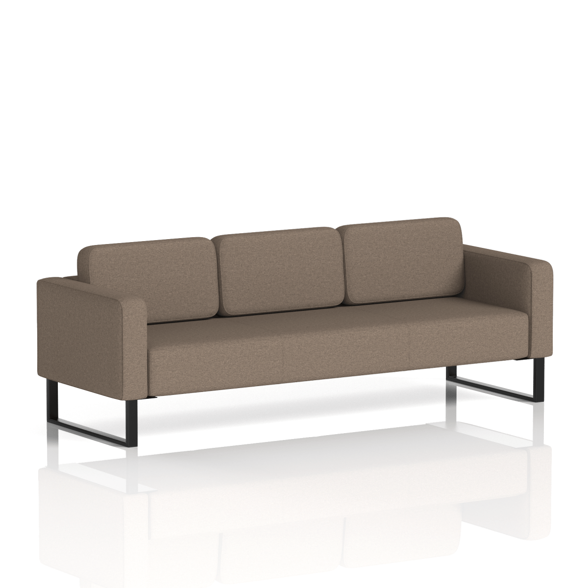 Brixworth Sofa 3 Seater Bank Band 3 - Main Line Flax Black