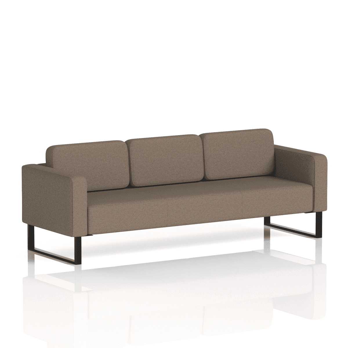 Brixworth Sofa 3 Seater Bank Band 3 - Main Line Flax Black