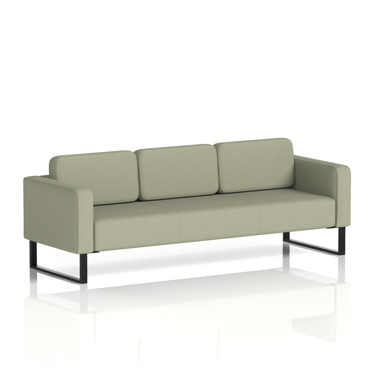 Brixworth Sofa 3 Seater Temple Band 3 - Main Line Flax Black