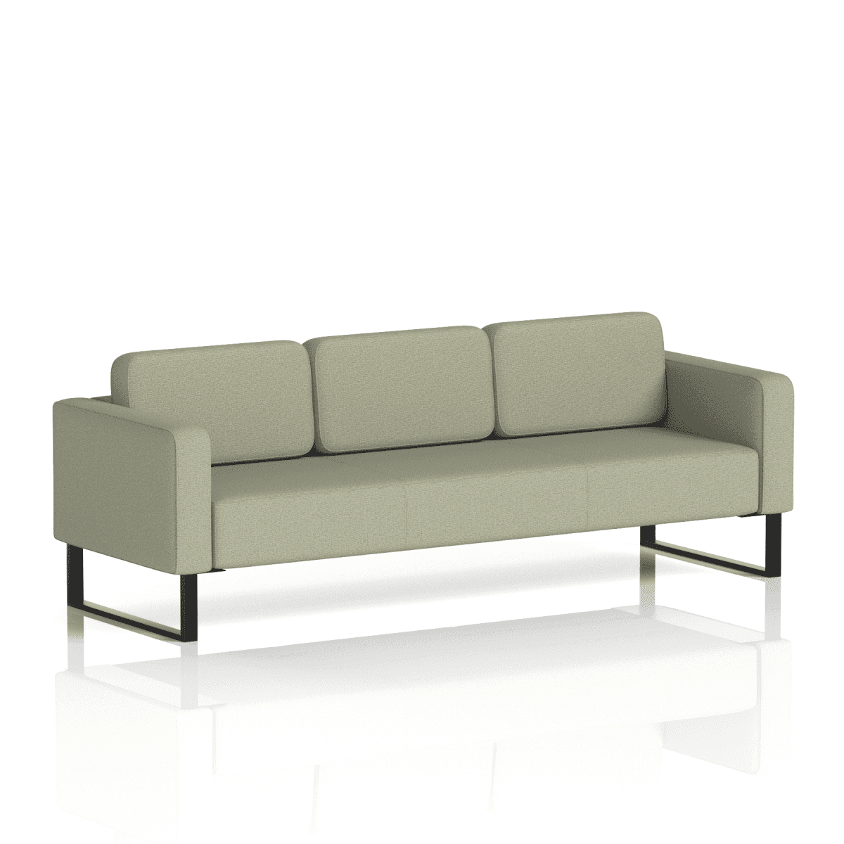 Brixworth Sofa 3 Seater Temple Band 3 - Main Line Flax Black