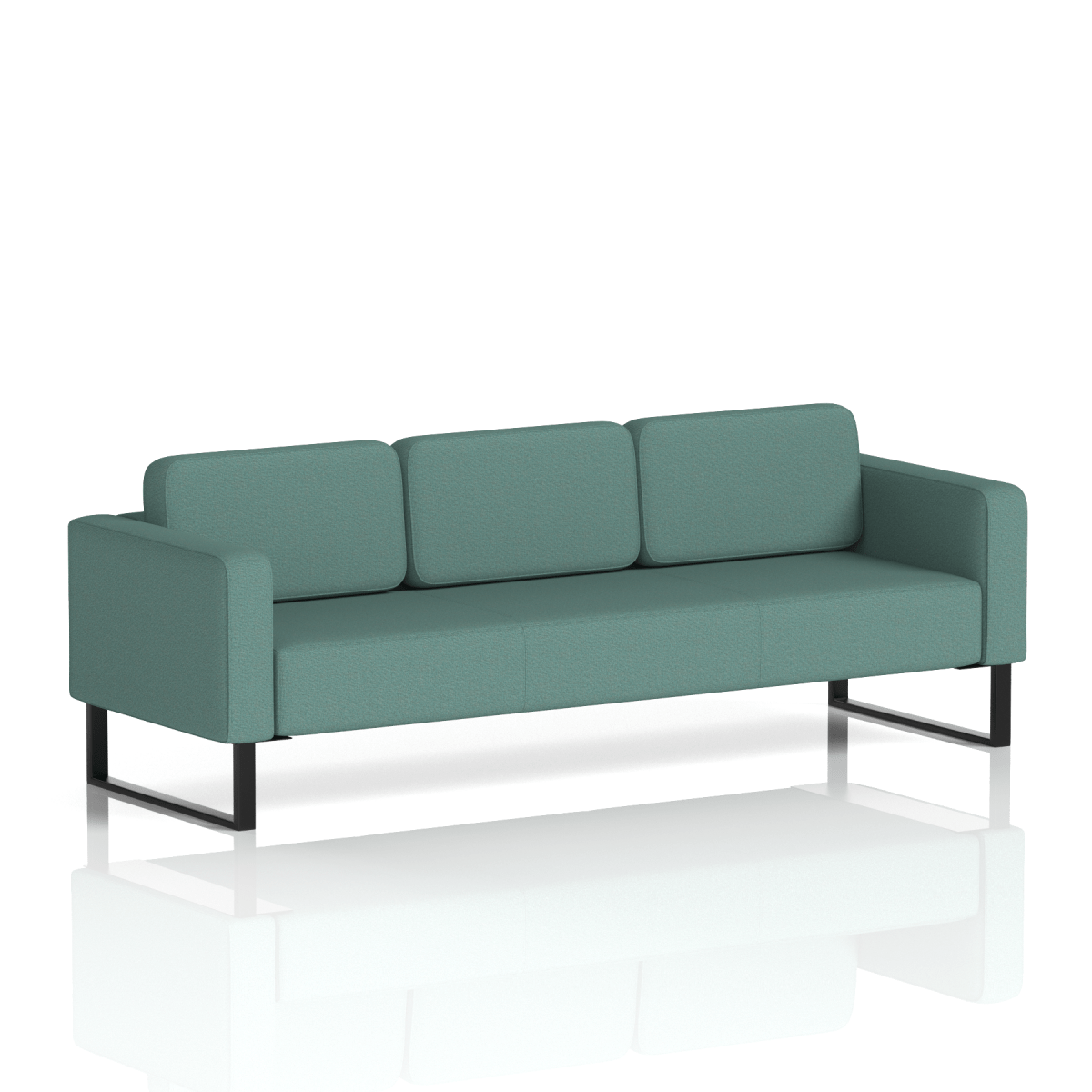 Brixworth Sofa 3 Seater Kobe Band 5 - Sumi BlackThat’s My Office Furniture, 360 Degree View storage, desk, chair