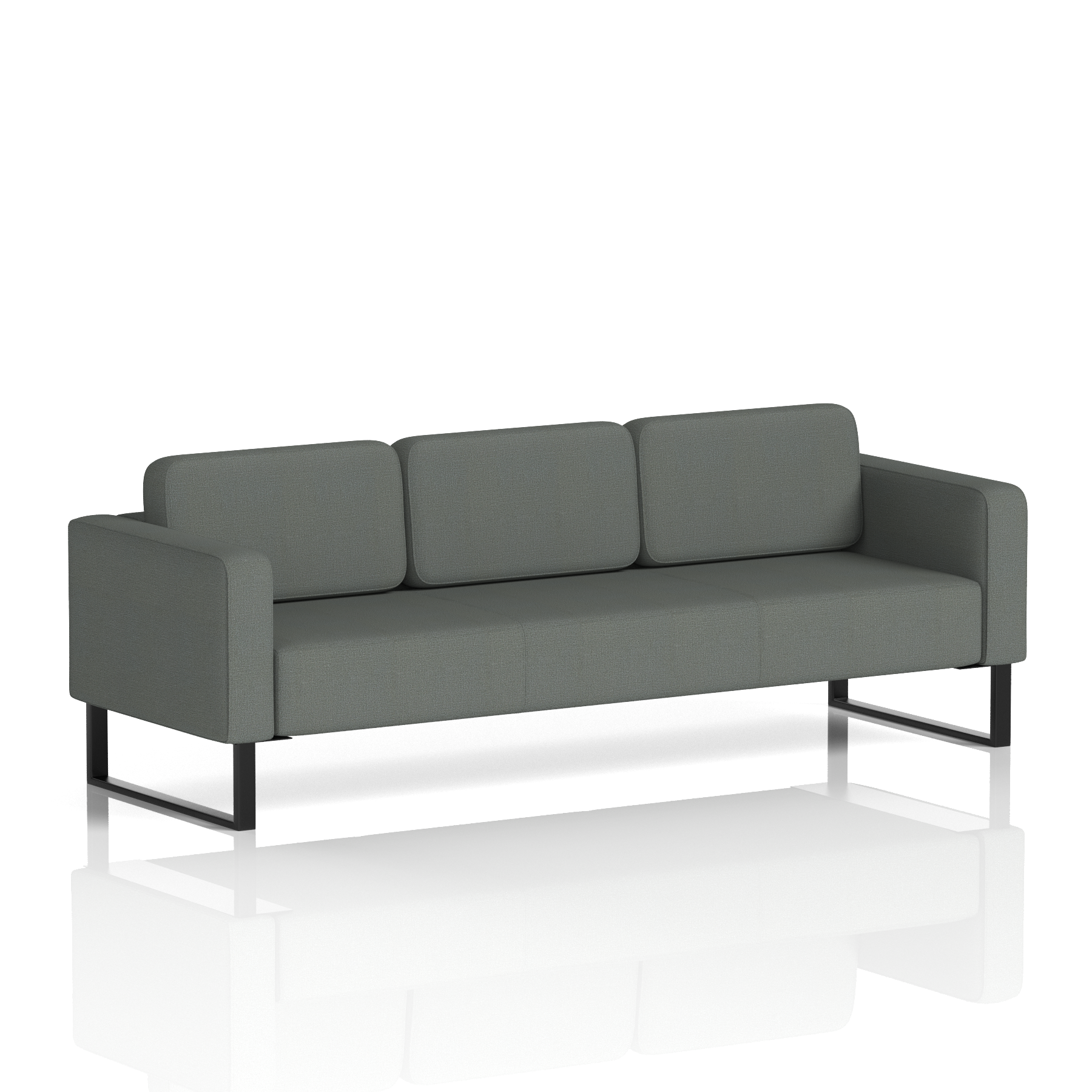 Brixworth Sofa 3 Seater Osaka Band 5 - Sumi BlackThat’s My Office Furniture, 360 Degree View storage, desk, chair