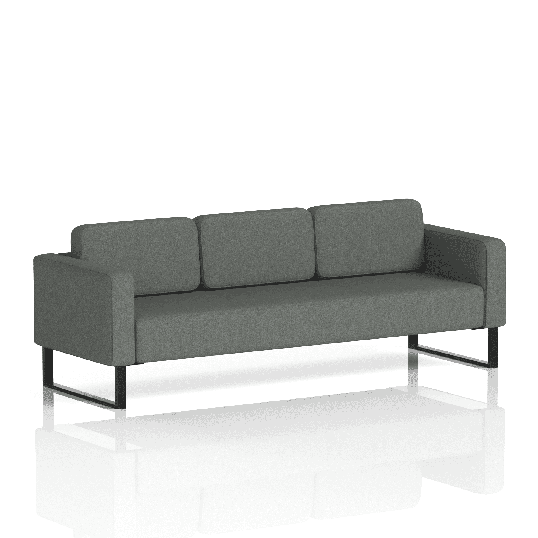 Brixworth Sofa 3 Seater Osaka Band 5 - Sumi BlackThat’s My Office Furniture, 360 Degree View storage, desk, chair