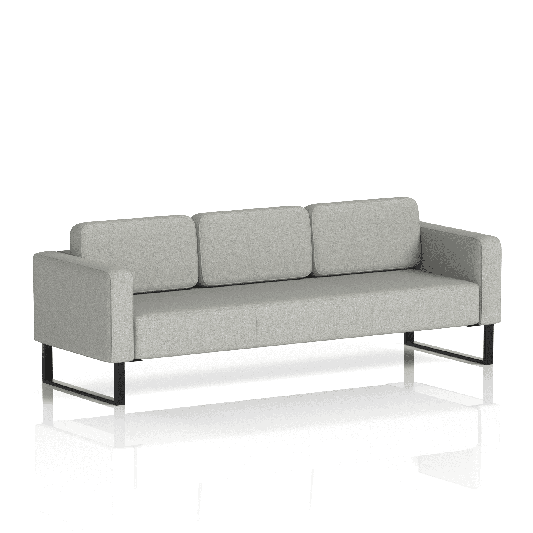 Brixworth Sofa 3 Seater Uto Band 5 - Sumi BlackThat’s My Office Furniture, 360 Degree View storage, desk, chair