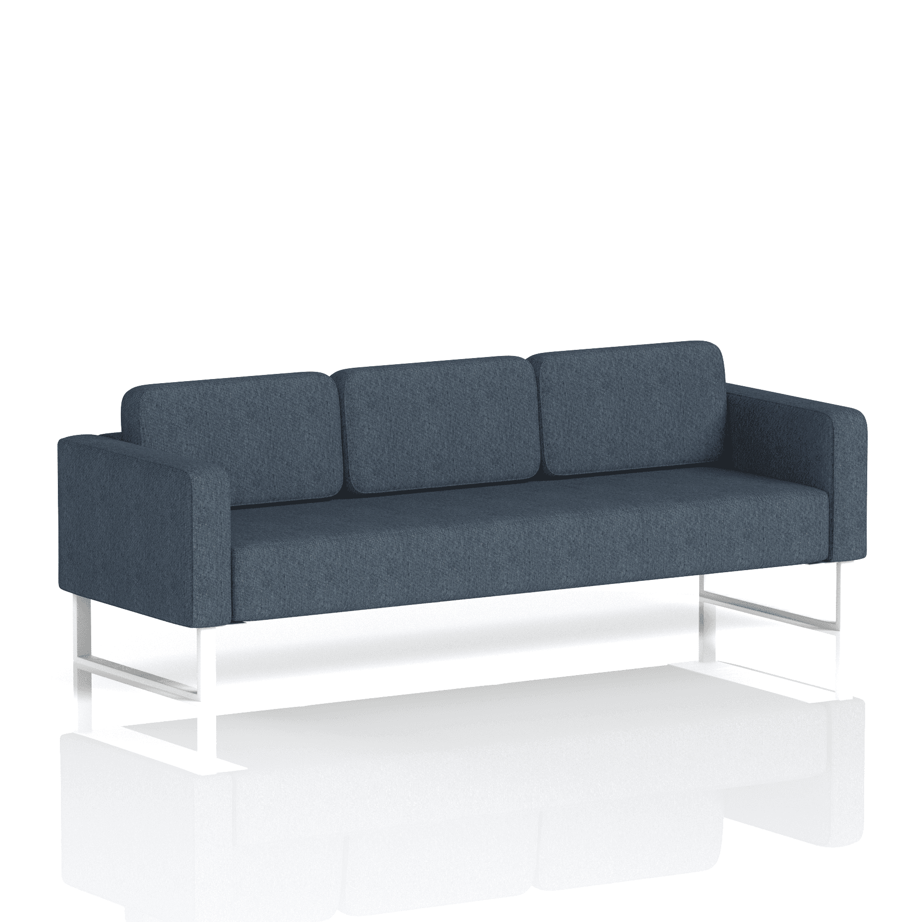 Brixworth Sofa 3 Seater Olive Band 1 - Rivet WhiteThat’s My Office Furniture, 360 Degree View storage, desk, chair