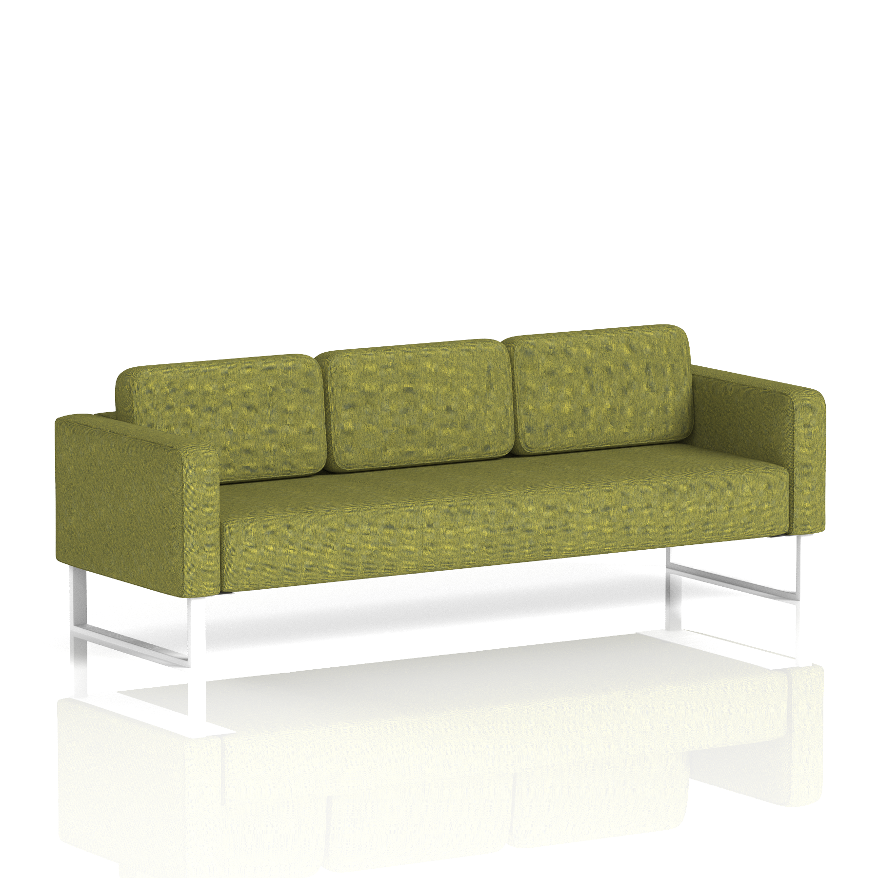 Brixworth Sofa 3 Seater Prime Band 1 - Rivet WhiteThat’s My Office Furniture, 360 Degree View storage, desk, chair