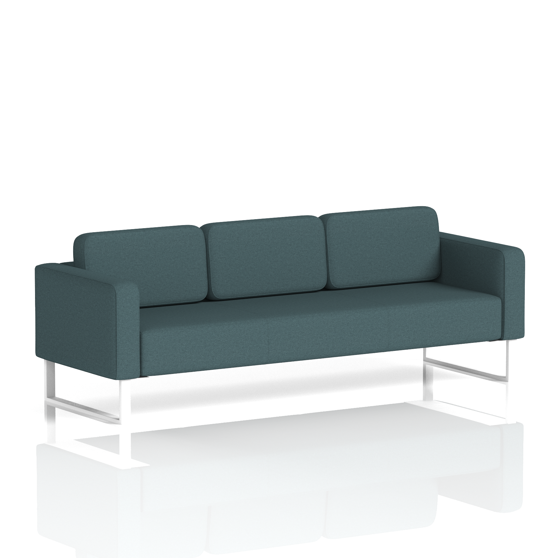 Brixworth Sofa 3 Seater Polygon Band 2 - X2 WhiteThat’s My Office Furniture, 360 Degree View storage, desk, chair