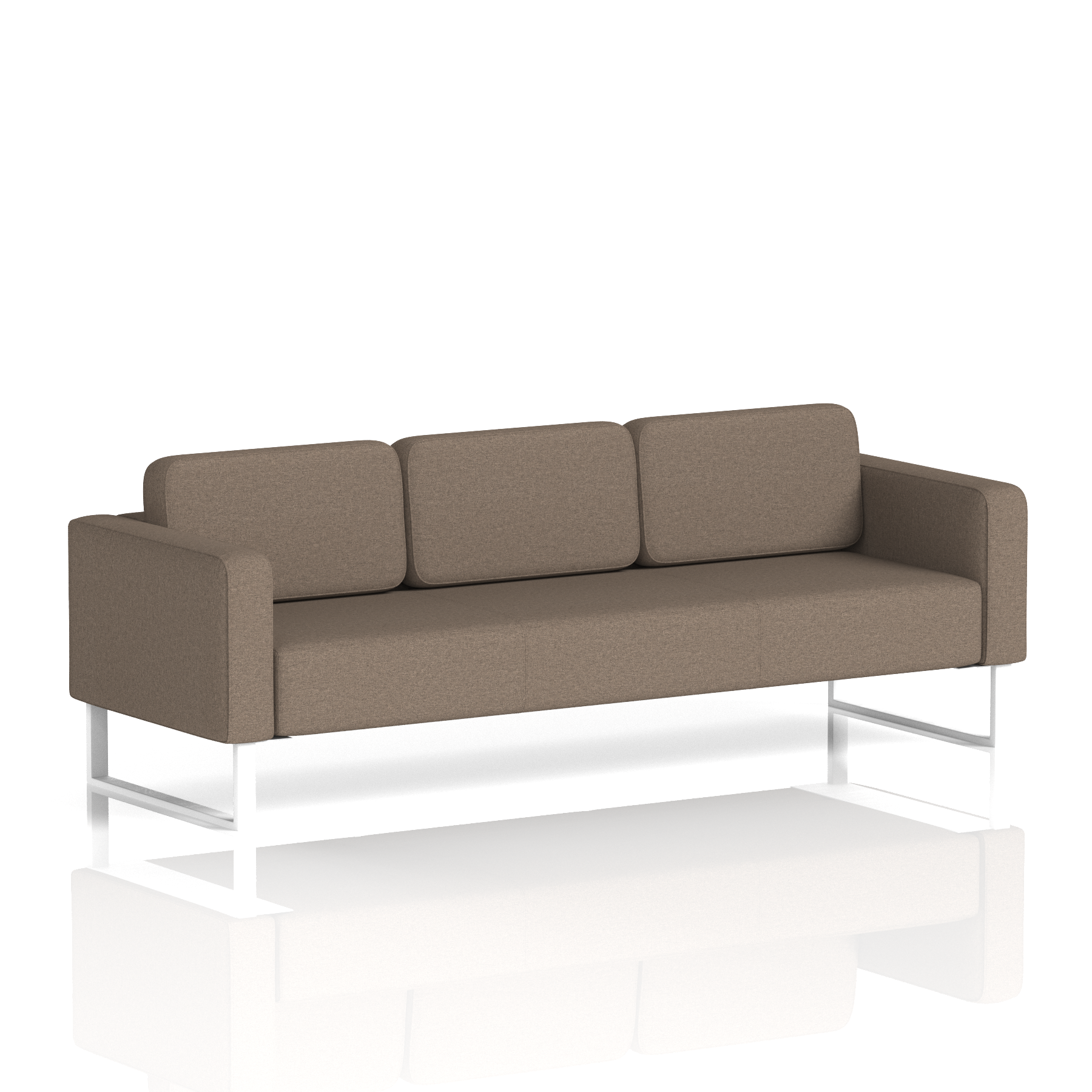 Brixworth Sofa 3 Seater Theory Band 2 - X2 WhiteThat’s My Office Furniture, 360 Degree View storage, desk, chair