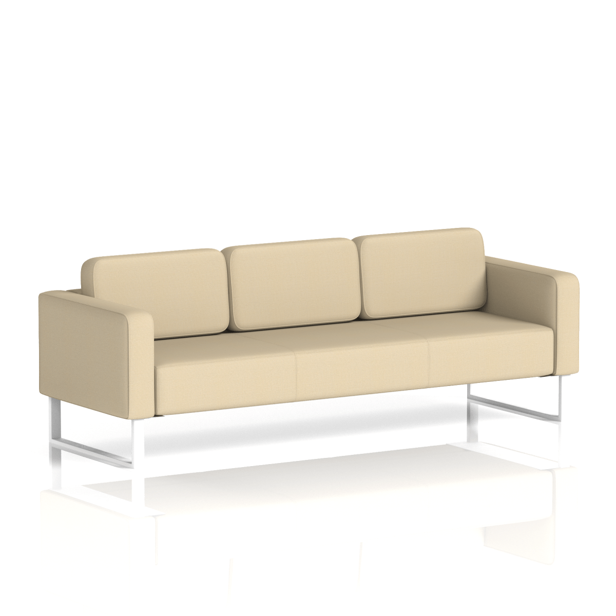 Brixworth Sofa 3 Seater Zen Band 5 - Sumi WhiteThat’s My Office Furniture, 360 Degree View storage, desk, chair