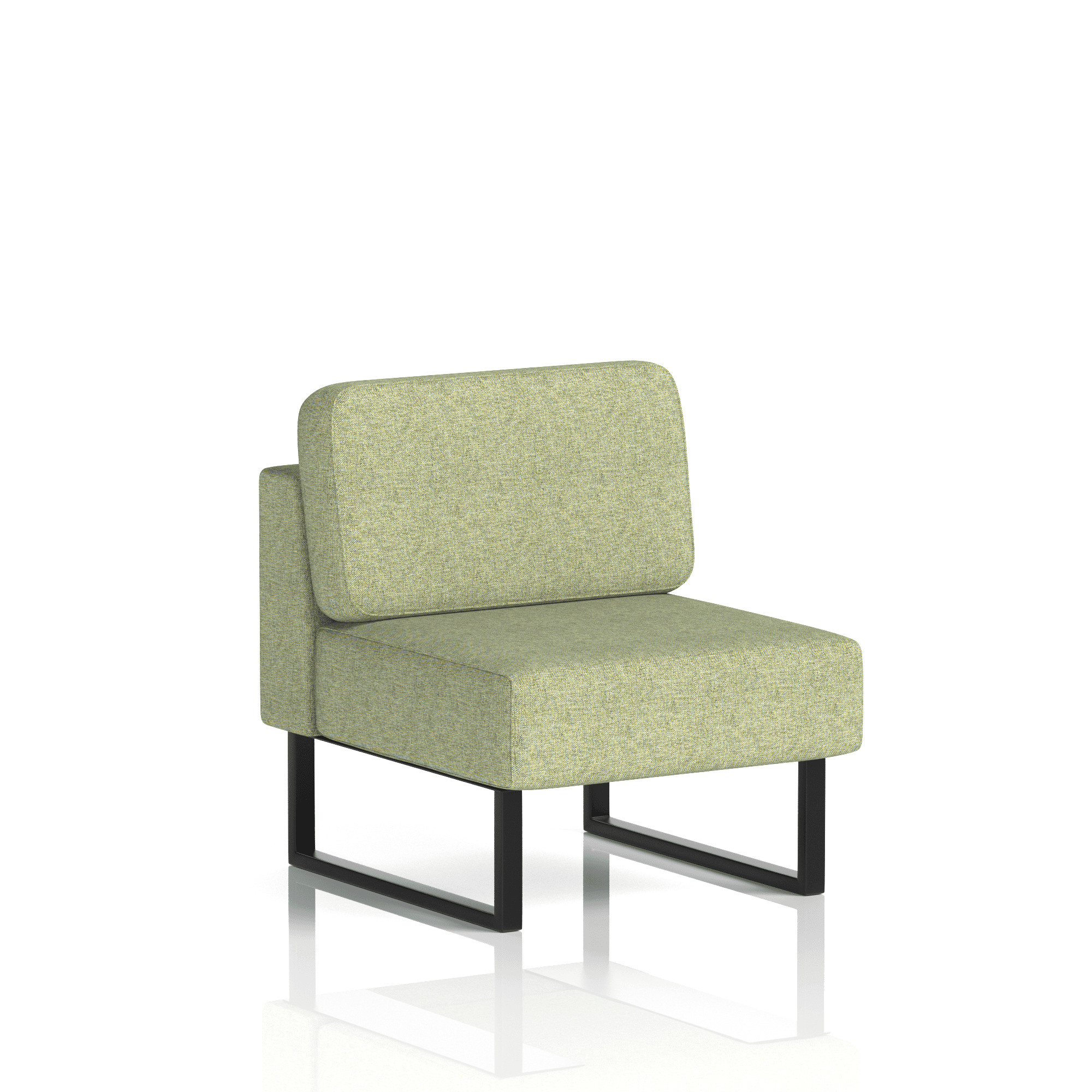 Brixworth Modular Seating Central Unit Black Burnish Band 1 - Rivet Black