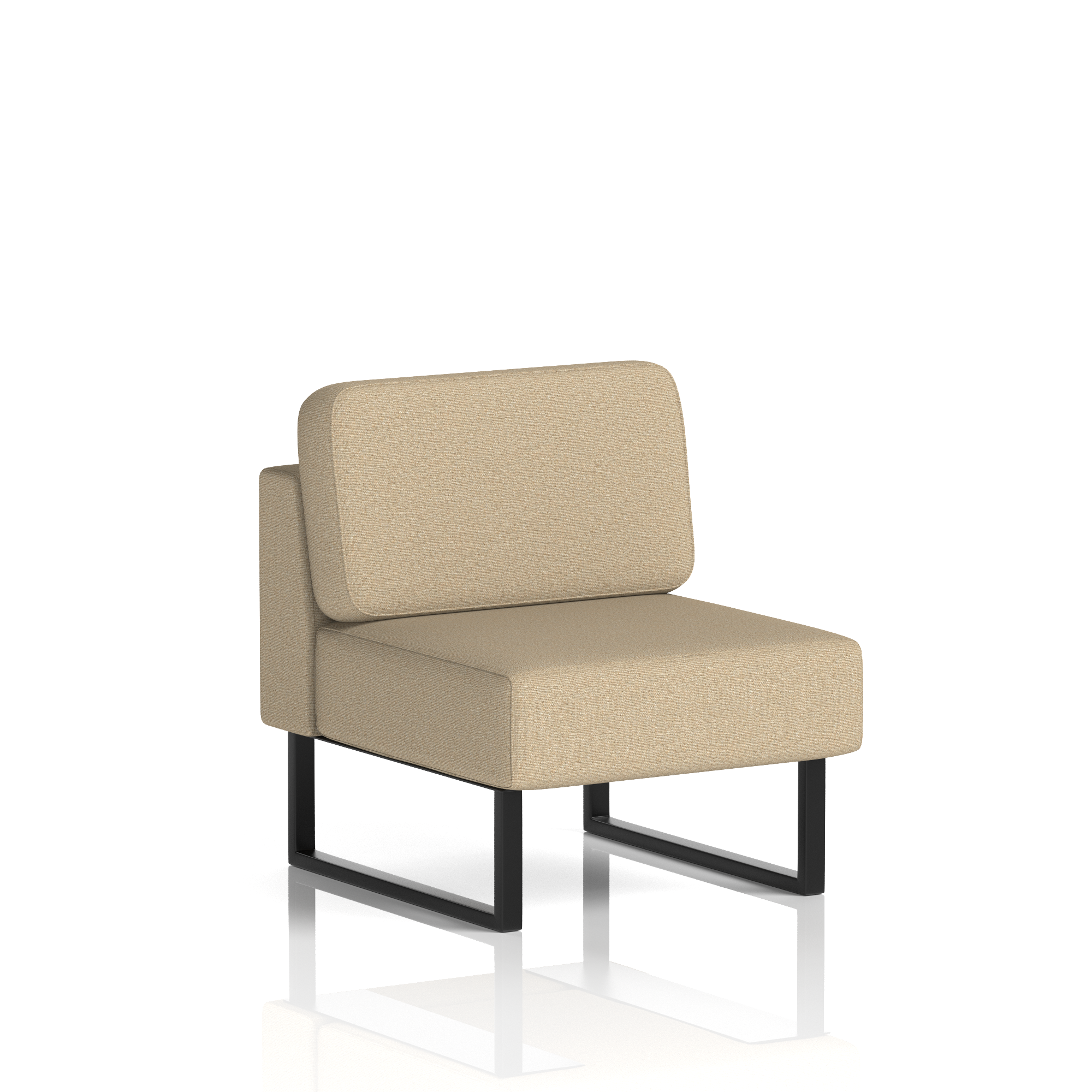 Brixworth Modular Seating Central Unit Black Westminster Band 3 - Main Line Flax Black