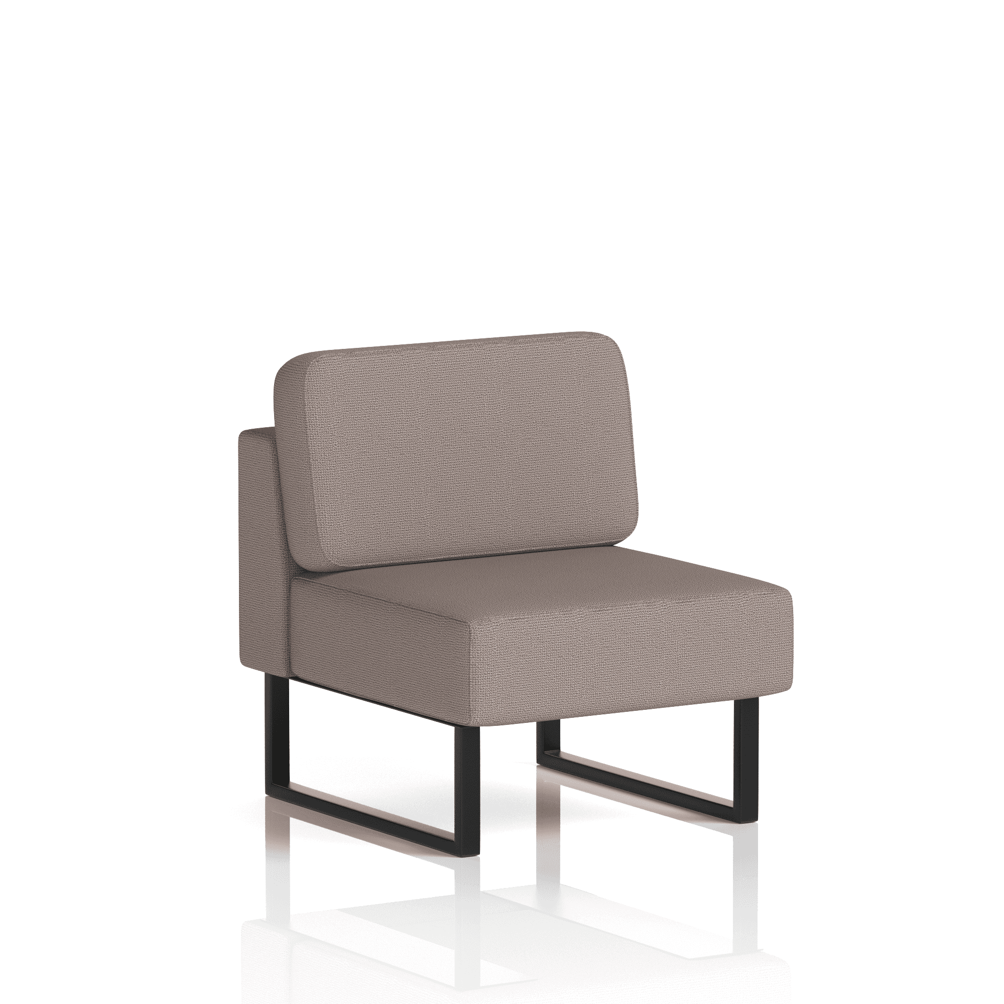 Brixworth Modular Seating Central Unit White Burnish Band 1 - Rivet White