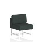Brixworth Modular Seating Central Unit White Crucible Band 1 - Rivet White