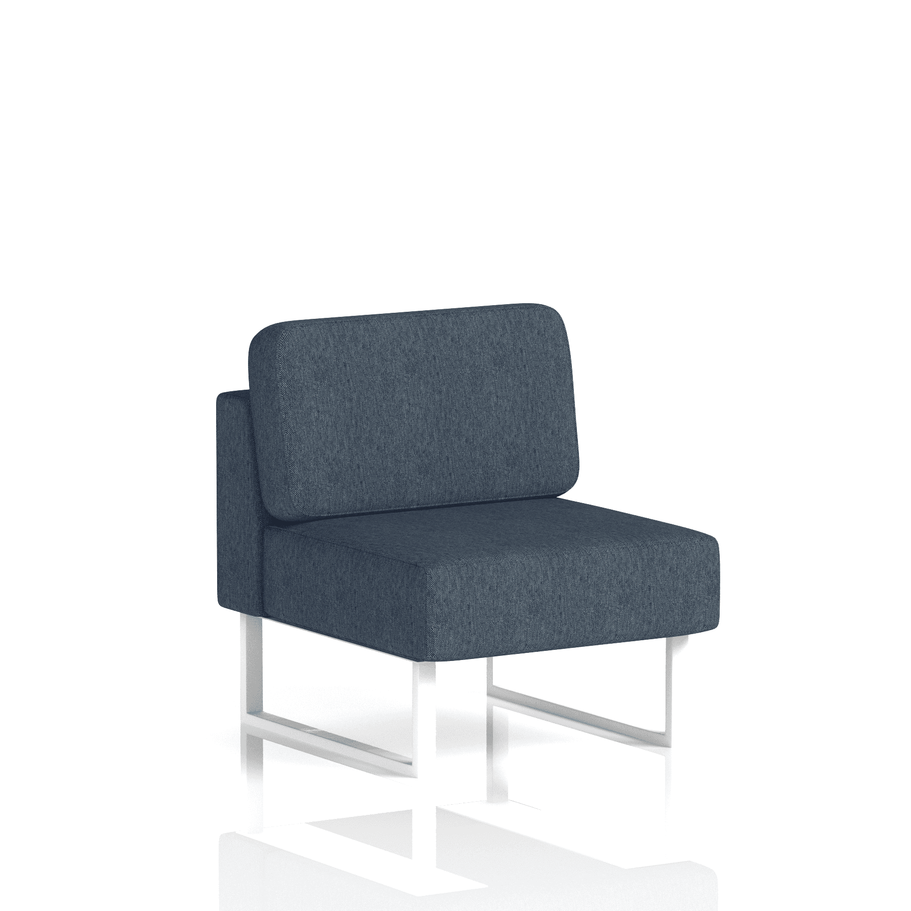 Brixworth Modular Seating Central Unit White Olive Band 1 - Rivet White