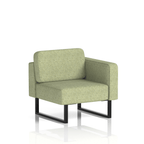 Brixworth Modular Seating Left Unit Burnish Band 1 - Rivet Black