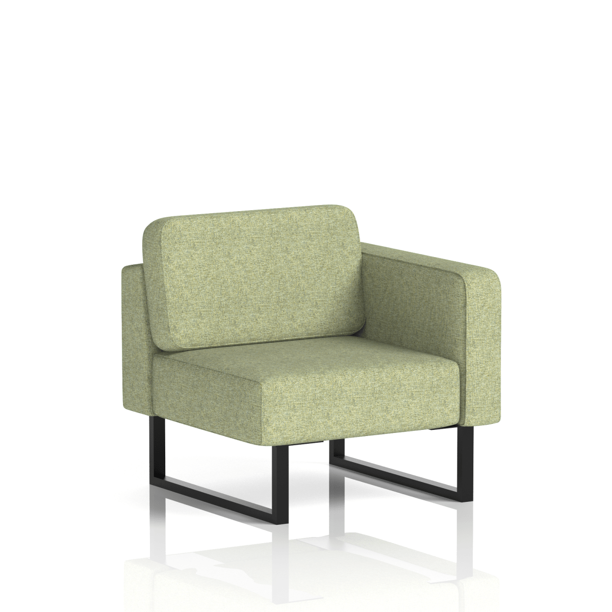 Brixworth Modular Seating Left Unit Burnish Band 1 - Rivet Black