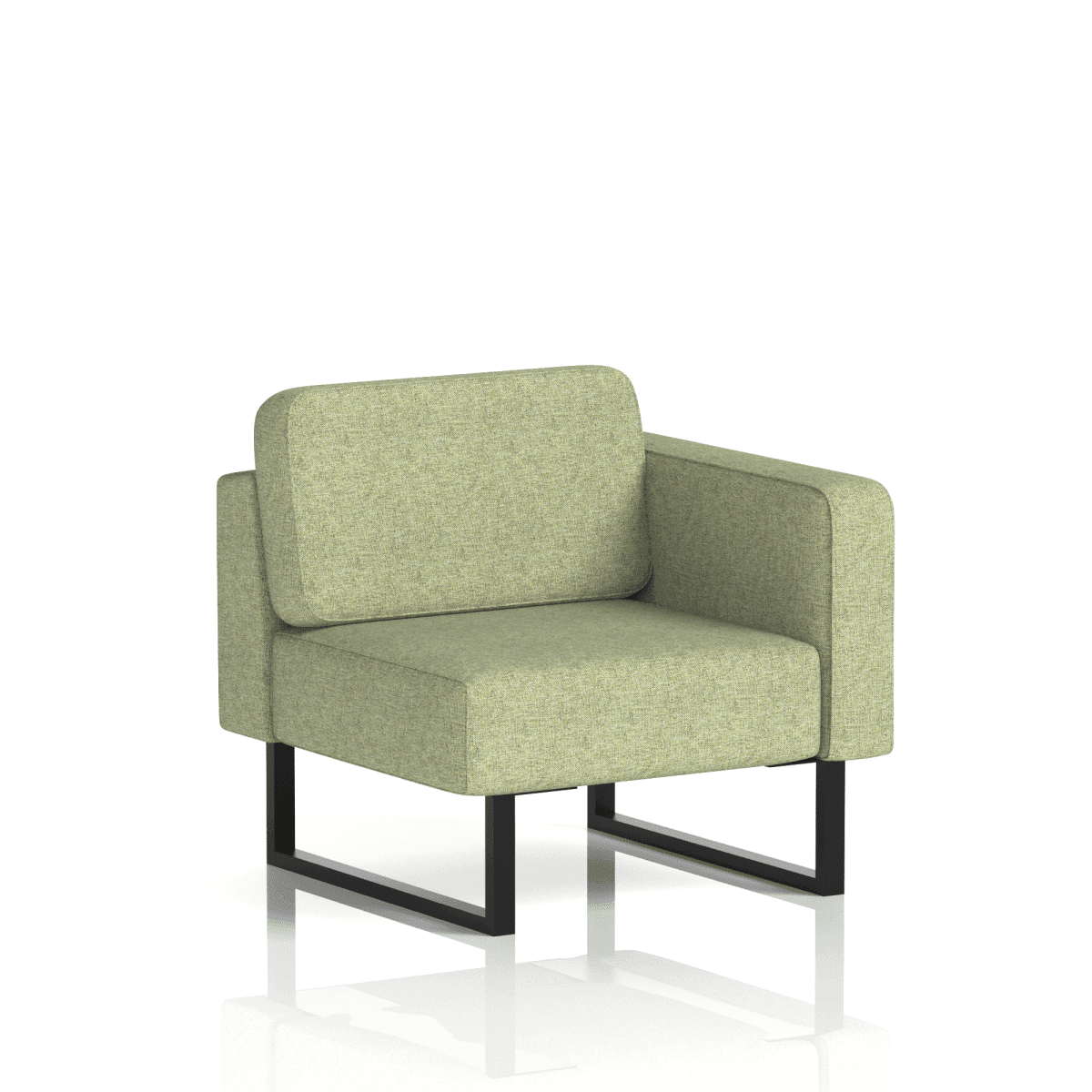 Brixworth Modular Seating Left Unit Burnish Band 1 - Rivet Black